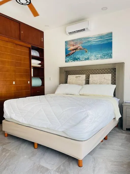 Tulum Oceanfront Condo With 24Hr Pool 아쿠말 아파트