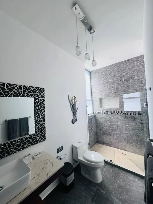 아파트 Tulum Oceanfront Condo With 24Hr Pool 아쿠말 멕시코