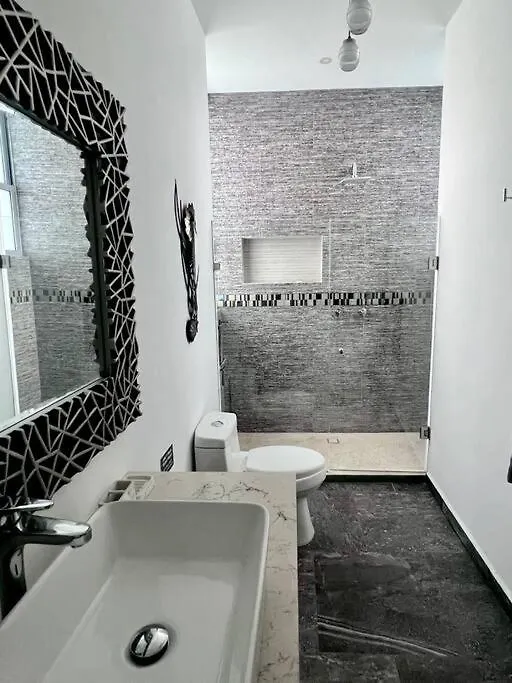 아파트 Tulum Oceanfront Condo With 24Hr Pool 아쿠말
